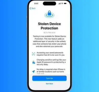 阿拉善右苹果授权维修店分享被盗设备保护功能开启方法 