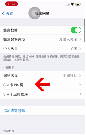 阿拉善右苹果14维修网分享如何给iPhone14的SIM卡设置密码 