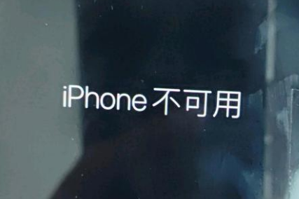 阿拉善右苹果服务网点分享锁屏界面显示“iPhone 不可用”如何解决 